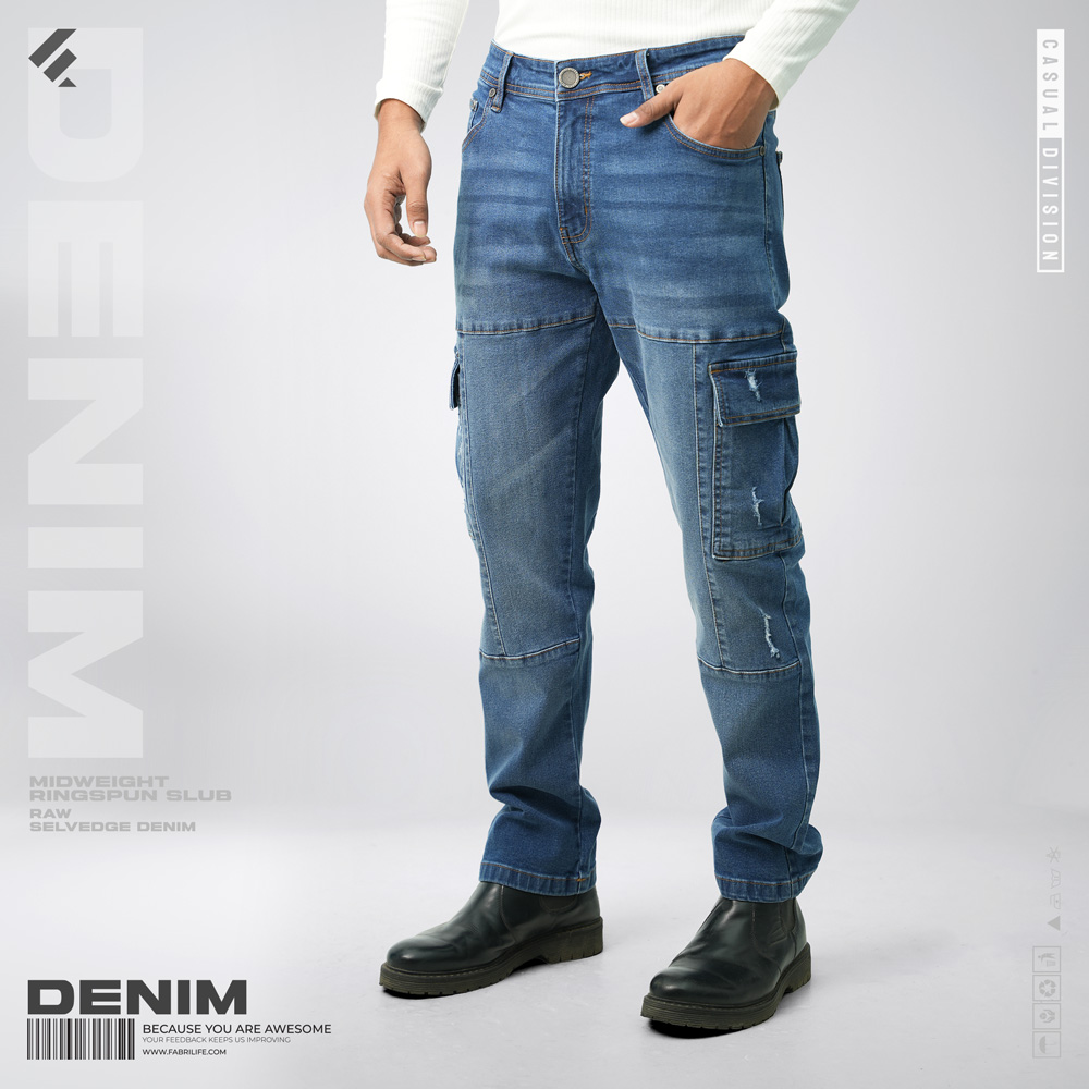 Mens denim Long pant