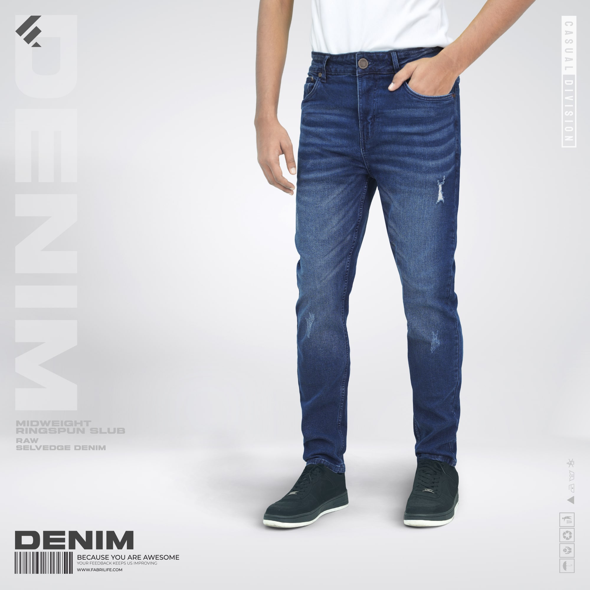 Mens Denim Long pant